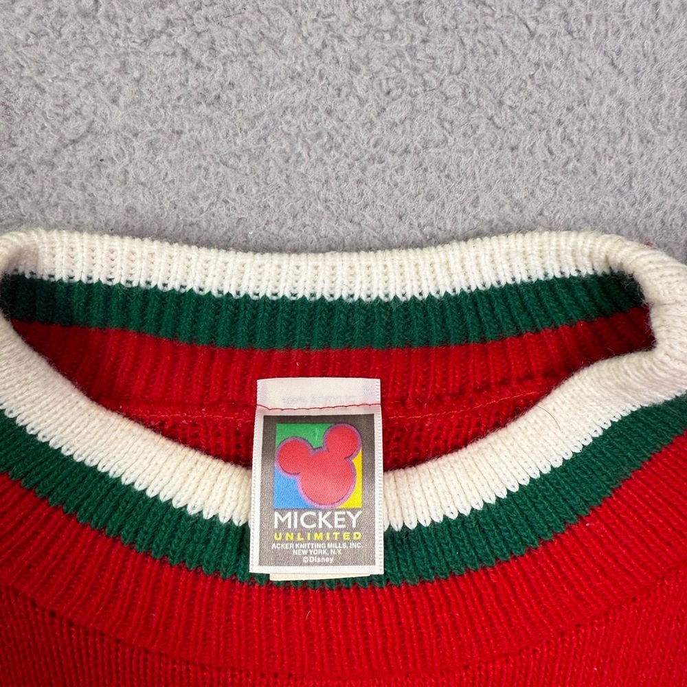 Vintage 90s Disney Mickey Mouse knit sweater - Picture 3 of 5
